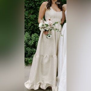 V chapman Charlotte gown bridesmaid